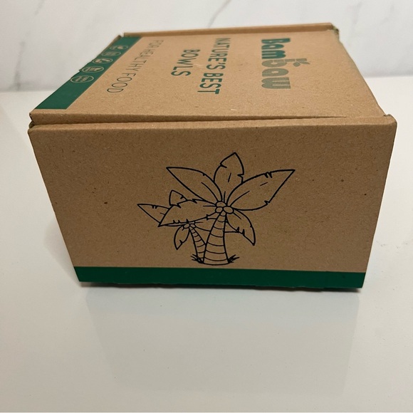 BAMBAW COCONUT SET WITH WOODEN CUTLERY SET OF TWO WOODEN BOWLS - Picture 11 of 15